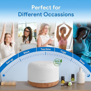 ASAKUKI 500ml Premium, Essential Oil Diffuser with Remote Control - Image 4