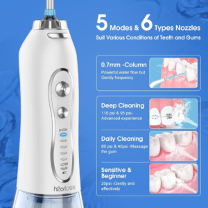 H2ofloss Water Flosser Professional Cordless Dental Oral Irrigator - Image 2